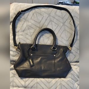 Tignanello black 100% leather purse.